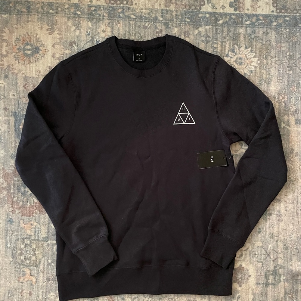 HUF Navy Crewneck